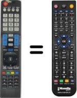 Télécommande équivalente AKB73615309