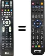 Télécommande équivalente LG 42LC45-ZA.AEUVUG