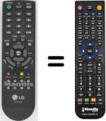 Télécommande équivalente LG 22LS4R