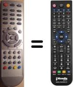 Télécommande équivalente NordMende HOFO7J026GPD5