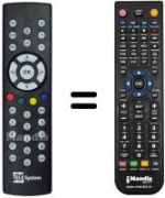 Replacement remote control REMCON1202