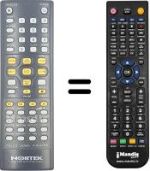 Replacement remote control Nortek PALCO HOME THEATRE