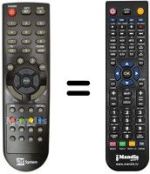 Gleichwertige Fernbedienung Telesystem PALCO24 / L07 FULL HD