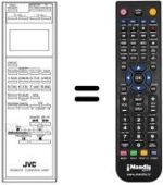 Gleichwertige Fernbedienung JVC PQ10543AE-24