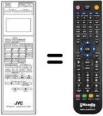 Gleichwertige Fernbedienung JVC PQ10543BM