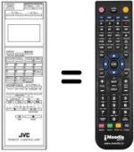 Gleichwertige Fernbedienung JVC PQ10543BU