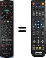 Gleichwertige Fernbedienung Panasonic TX-L37G20ES