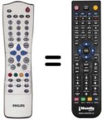 Télécommande équivalente Philips 300WN5BB00