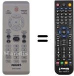 Télécommande équivalente Philips DVP5980