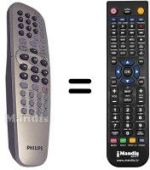 Gleichwertige Fernbedienung Philips 996500023967