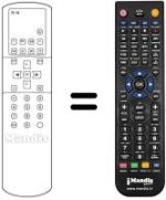 Télécommande équivalente Toshiba 28H14D