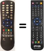 Gleichwertige Fernbedienung Dual TVL202L