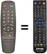 Télécommande équivalente Ormond OR2198NTX