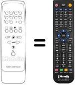 Gleichwertige Fernbedienung Dual TV7001
