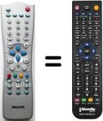 Télécommande équivalente Philips 14PT3685-01