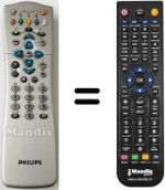 Gleichwertige Fernbedienung Philips DSR2210-03