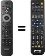 Replacement remote control Philips 42PFL3604 / 60