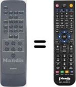 Télécommande équivalente RC6X03NX