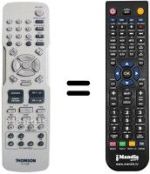 Télécommande équivalente Telefunken RCT192DB1