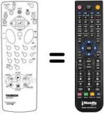 Télécommande équivalente Continental Edison 21CT17E