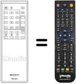 Télécommande équivalente RM626