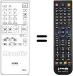 Gleichwertige Fernbedienung Sony A1470728A