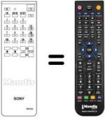 Télécommande équivalente Sony RM654