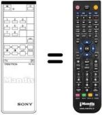 Gleichwertige Fernbedienung Sony KV-1462UB