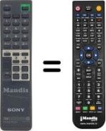 Télécommande équivalente Sony RM658