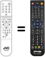 Gleichwertige Fernbedienung JVC AV25BT5