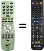 Replacement remote control JVC RM-C15021C