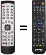 Télécommande équivalente Nec PX-TUAN01