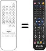 Télécommande équivalente Sharp RRMCG0859PESA