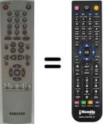 Télécommande équivalente Samsung SV210X