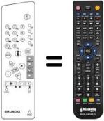 Gleichwertige Fernbedienung Grundig E63-911I DTV