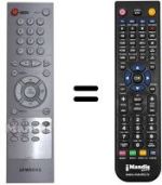 Replacement remote control Samsung TF55B4N