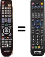 Télécommande équivalente Samsung LE46A786R2FXCS