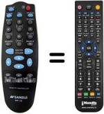 Télécommande équivalente Telefunken TSP200