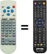 Télécommande équivalente Sanyo JXMFE