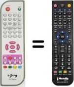 Télécommande équivalente Telefunken 8327