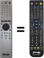Télécommande équivalente Sony RDR-HX1010