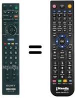 Télécommande équivalente Sony KDL-26V4710