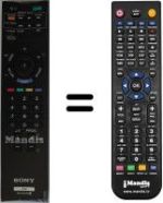 Télécommande équivalente Sony KDL-32EX600