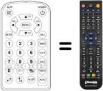 Télécommande équivalente REMCON617
