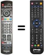 Gleichwertige Fernbedienung Panasonic TH-37DV71FH