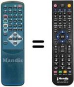 Replacement remote control Sagem 71NT416