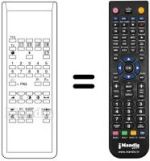 Télécommande équivalente Univox TM90 OSD