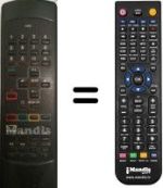 Télécommande équivalente Sinudyne 34B08ACULT