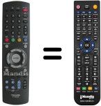Télécommande équivalente Toshiba 23306326