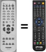 Télécommande équivalente Toshiba 23306530